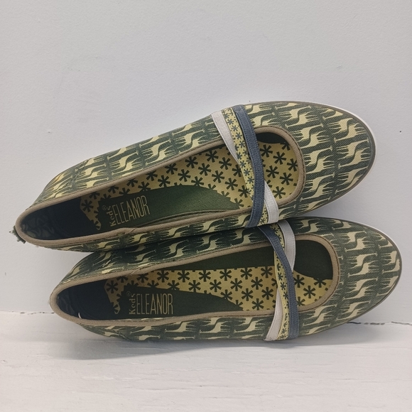 KEDS Eleanore Stylish Green and Yellow Women's Flats Slip-On Shoes Size US6 - Picture 3 of 8